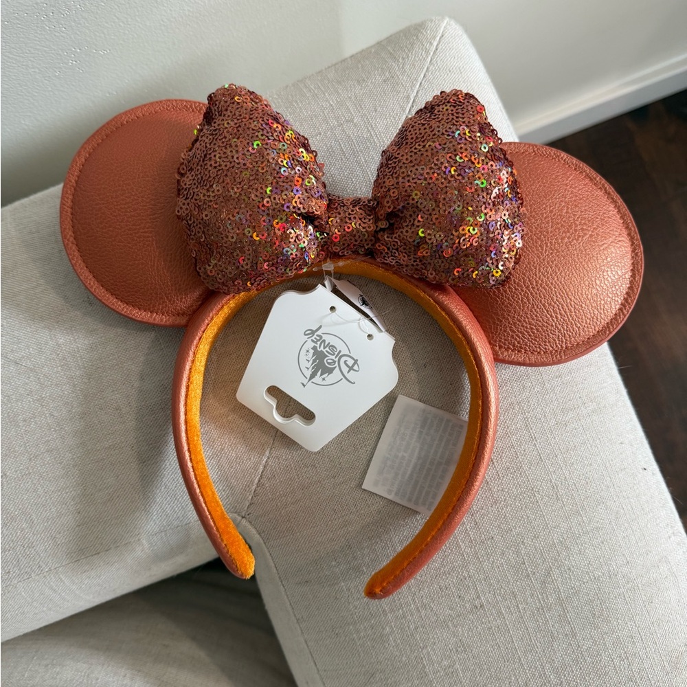 Loungefly Copper Sequin Backpack with Ears - Picture 5 of 5